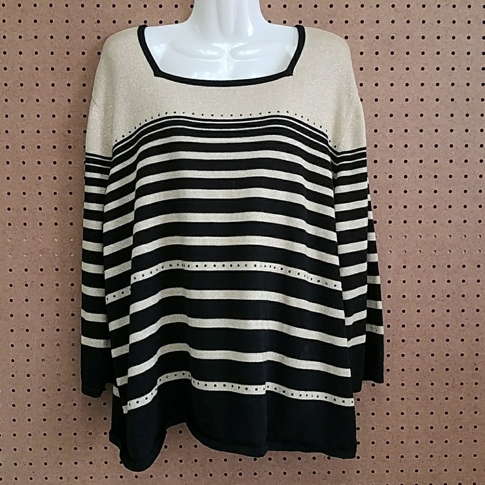 Black and Gold Sweater